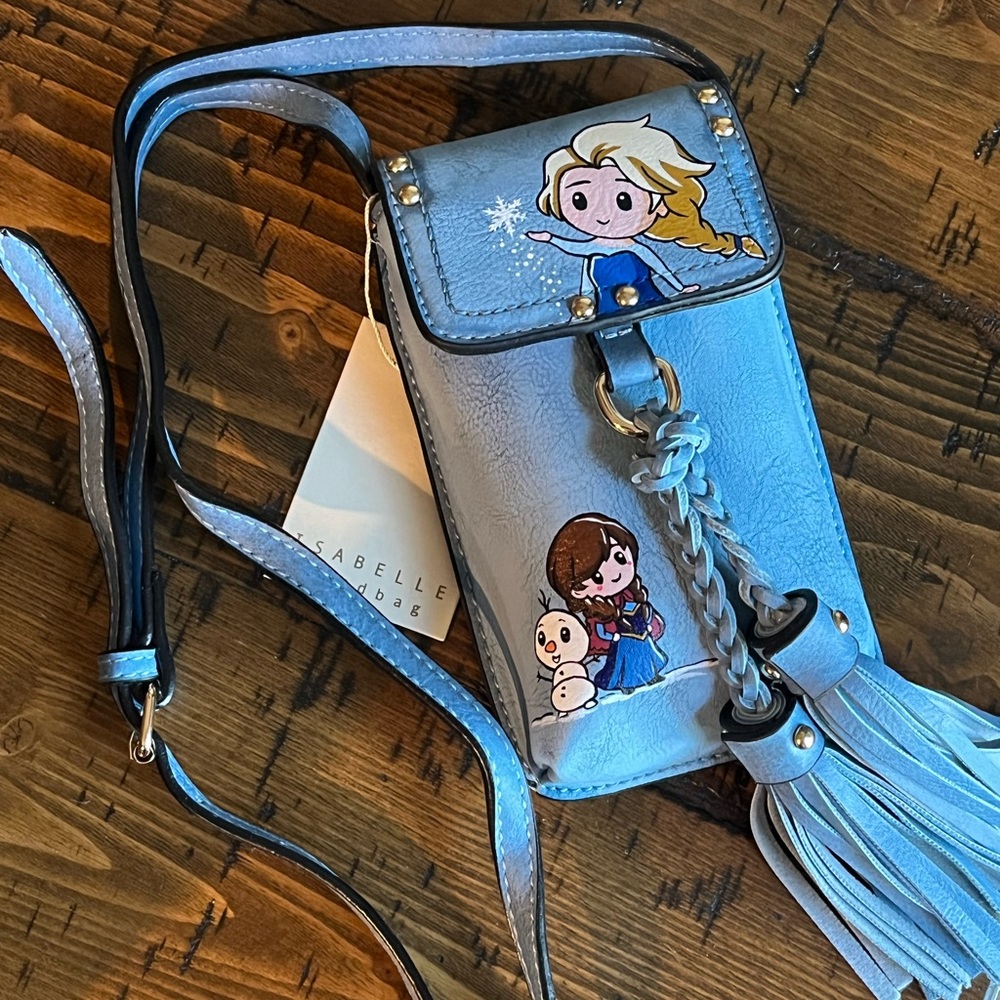 HAND PAINTED Original small Crossbody bag with Tassels!!!
